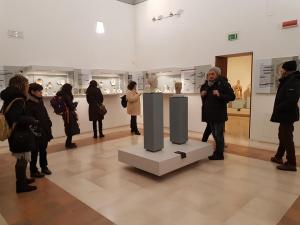 i giornalisti del press tour al museo Fiorelli di Lucera