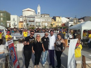 Da sinistra, Mario Folliero, Flavia Ferrero (esperta di cucina), Alfredo Folliero, Vincenzo D'Apote e Simona Falaschetti (segretaria nazionale) (FOTO ANNARITA MASTROGIACOMO) 